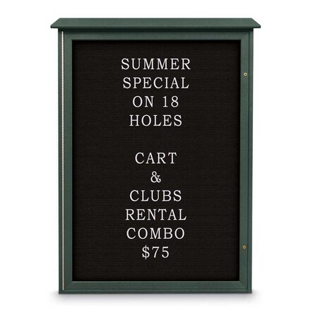 United Visual Products Indoor Enclosed Combo Board, 72"x36", White Frame/Blue & Cloud UVCB7236W-BLUE-CLOUD